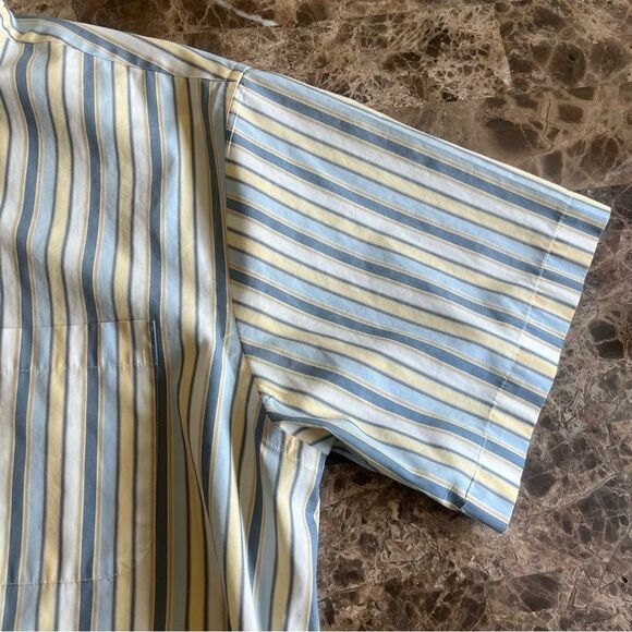 Roundtree & Yorke Shirt Short Sleeve Mens Large​​​ - Picture 10 of 12